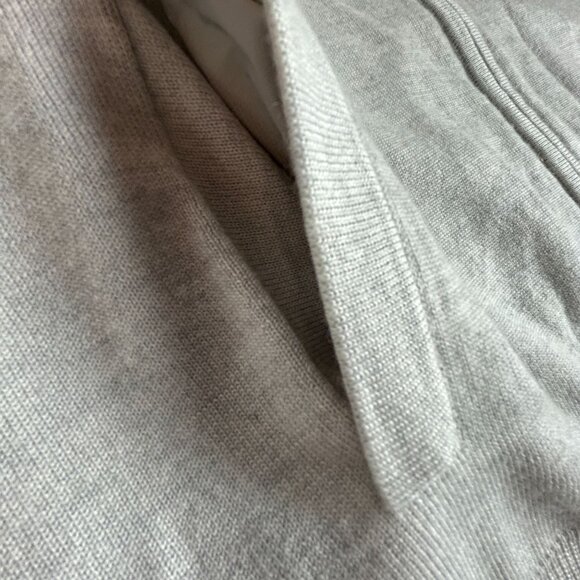 Polo Golf Ralph Lauren Mens Merino Wool Cashmere Full-Zip Sweater XL Gray Pocket - Picture 8 of 8